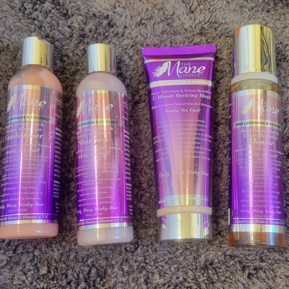 The Mane Choice Pink Lemonade & Coconut Set of 4.